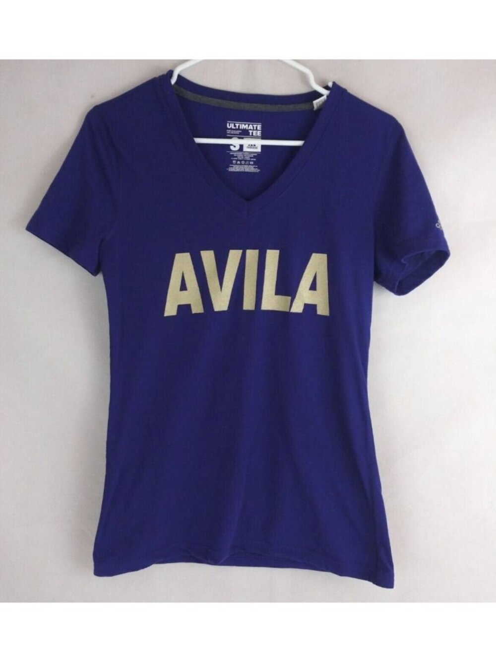 Adidas Ultimate Tee Avila Climalite Women's V-Neck T-Shirt Size Small